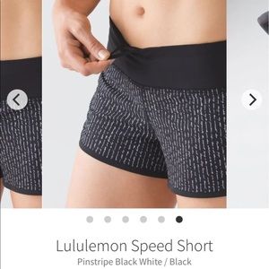 Lululemon speed shorts size 4